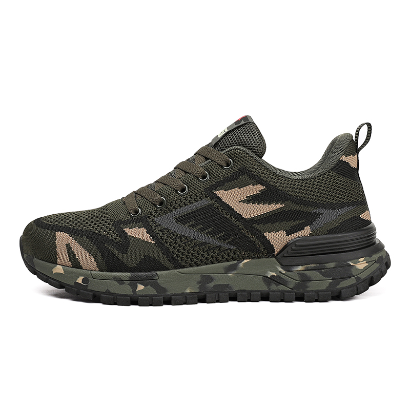 MEKY Slip Resistant, Abrasion Resistant, Lightweight Low top Sprint Running Shoes Unisex Army Green
