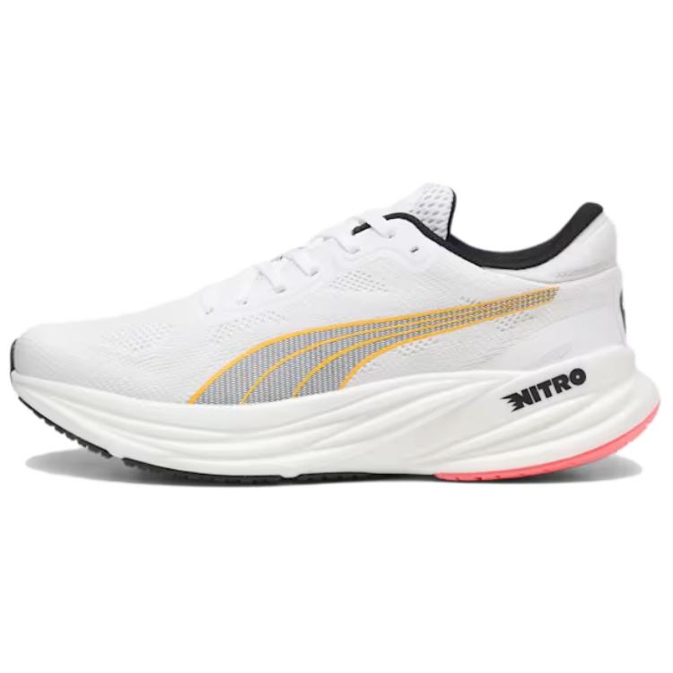 PUMA Magnify Nitro 2 Slip Resistant Low top Long Distance Running Shoes Men's White