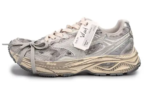 Mizuno Racer S Waterproof Low top Casual Running Shoes Unisex Silver Gray