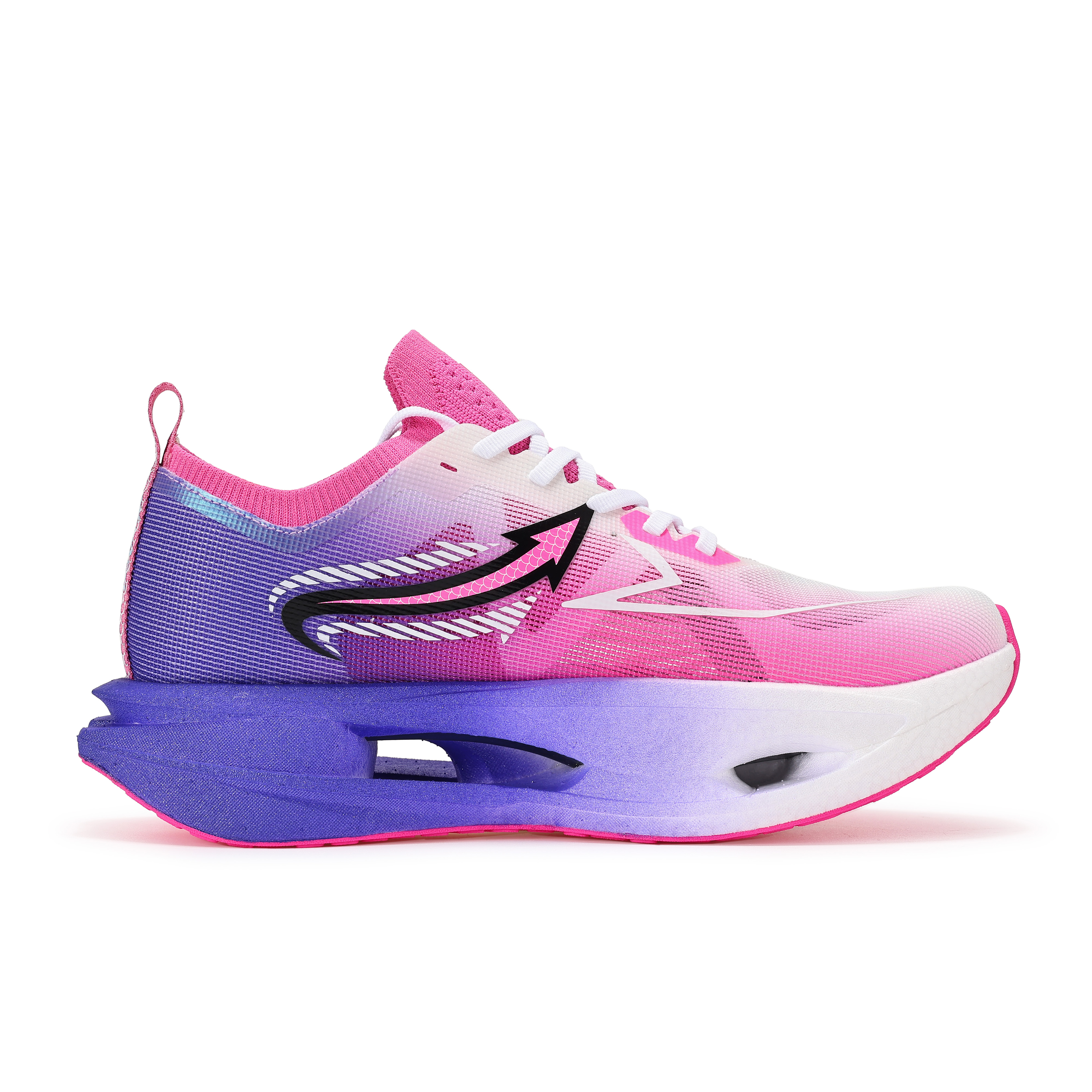 JINGYE Cushioning Breathable Lightweight Low top Marathon Running Shoes Unisex Purple Radiance
