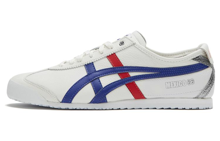 Кроссовки Onitsuka Mexico 66 (бело-голубые)