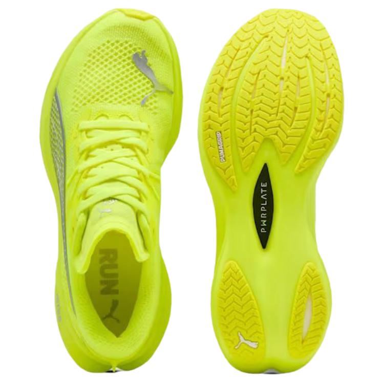 PUMA Deviate NITRO 3 Mesh Slip Resistant Abrasion Resistant Low top Running Shoes Women’s Green