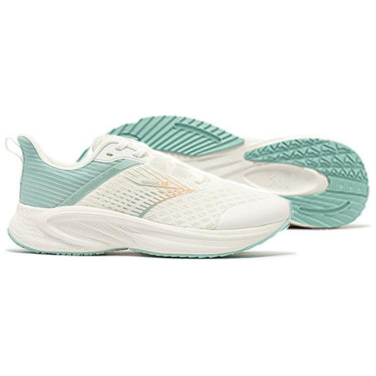 361° Comfortable Cushioning, Wear Resistant Low top Running Shoes Women’s White Green