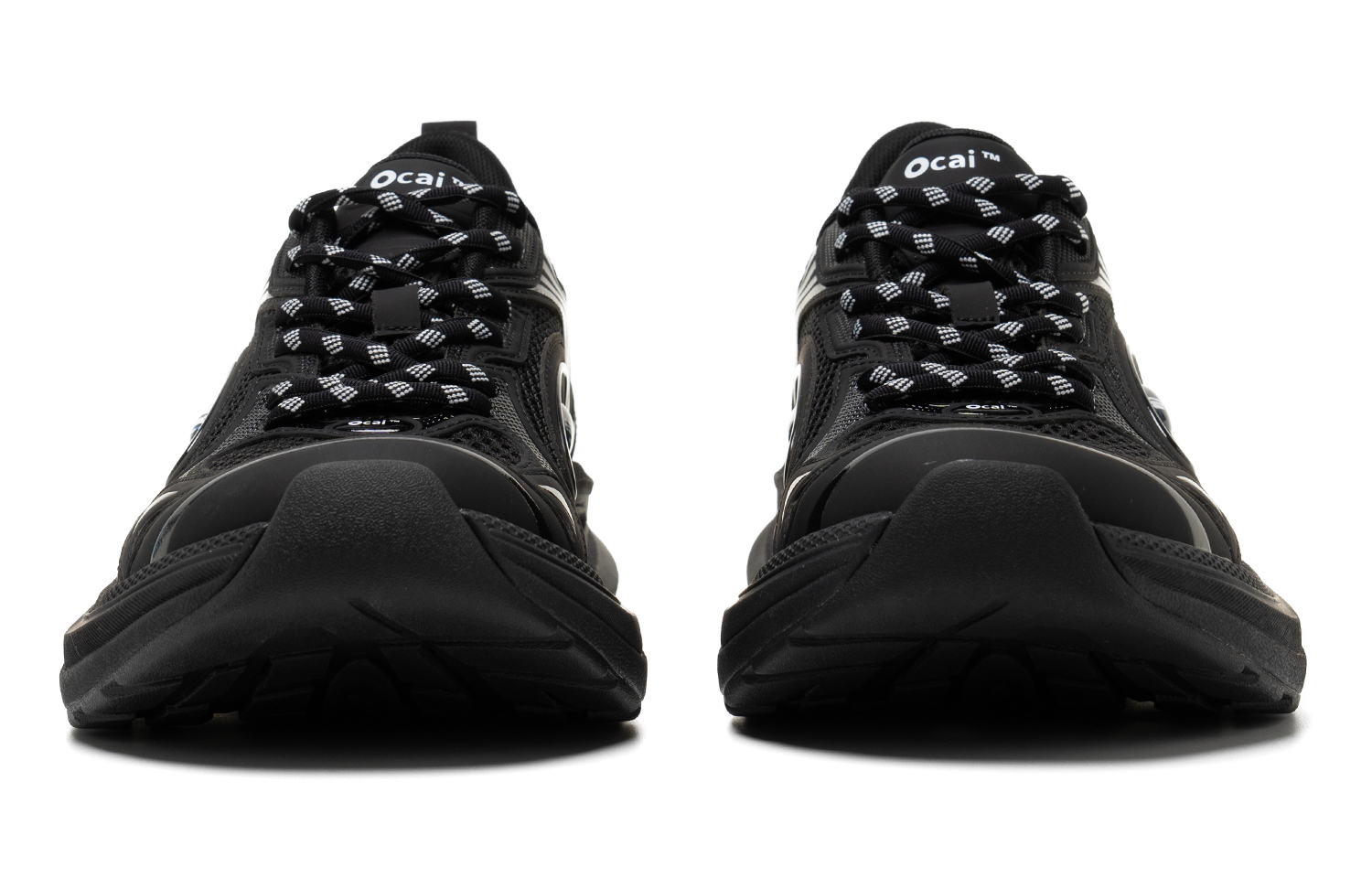 Ocai Slip Resistant And Abrasion Resistant Coverage Low top Casual Running Shoes Unisex Black Warrior