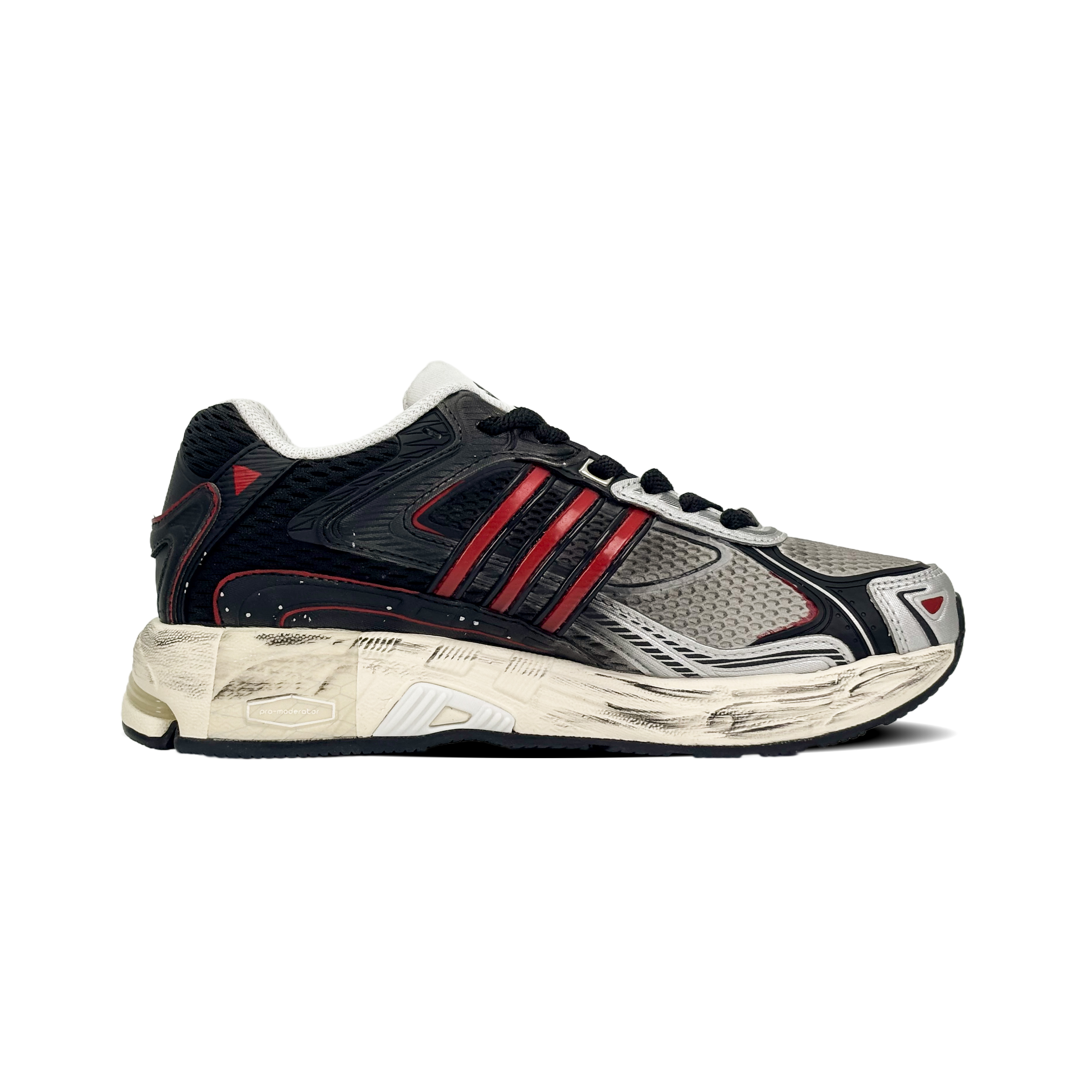 Adidas Originals Response Cl Abrasion Resistant Low top Running Shoes Unisex Black Red