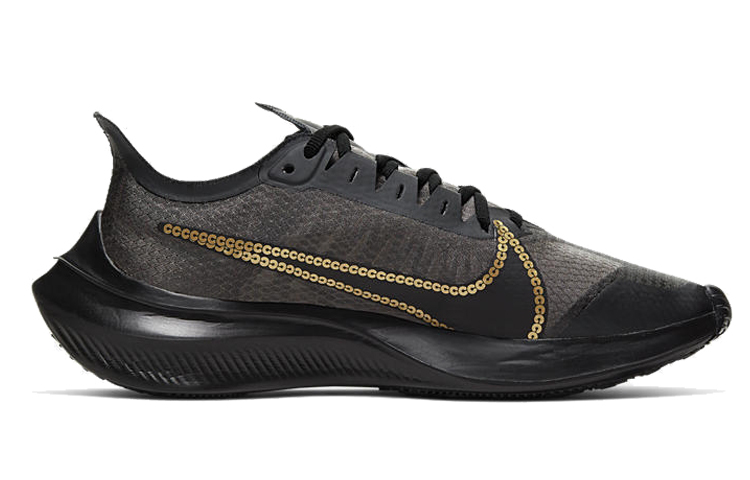 Женские кроссовки Nike Zoom Gravity 1 GD (черно-золотые) — Чёрныйзолотой — фото 2