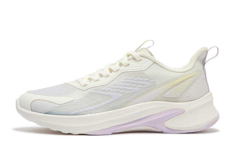 361° Sharp Tooth Collection Slip Resistant, Abrasion Resistant, Breathable Low top Running Shoes Women’s White Purple