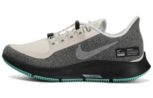 Nike Pegasus 35 Air Zoom RN Shield Pegasus 35 color matching, comfortable and versatile, fabric shock absorption, non-slip wrapping support, low-top casual running shoes, women's style, beige, black and gray