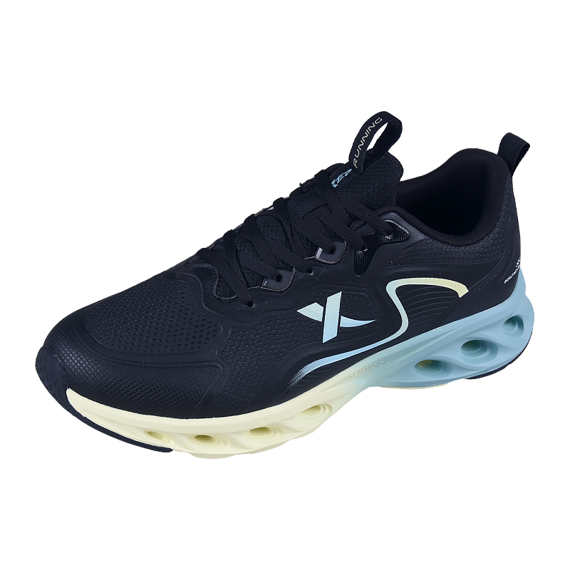 XTEP Cushioning, Wear Resistant Low top Casual Running Shoes Men’s Black