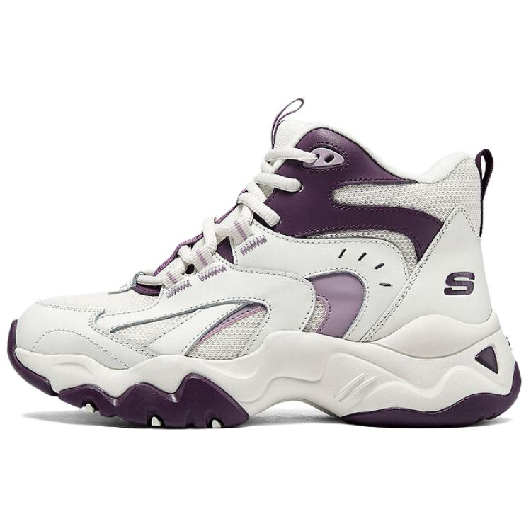 Skechers DLITES Mid top Running Shoes Women’s White Purple