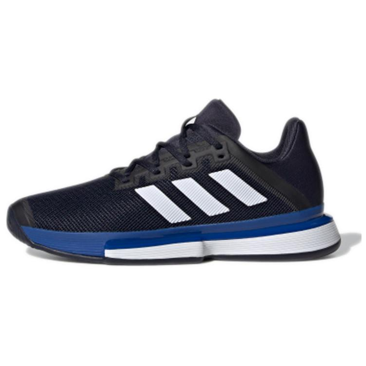 Adidas Solematch Bounce Breathable Lightweight Low top Running Shoes Unisex Black Blue