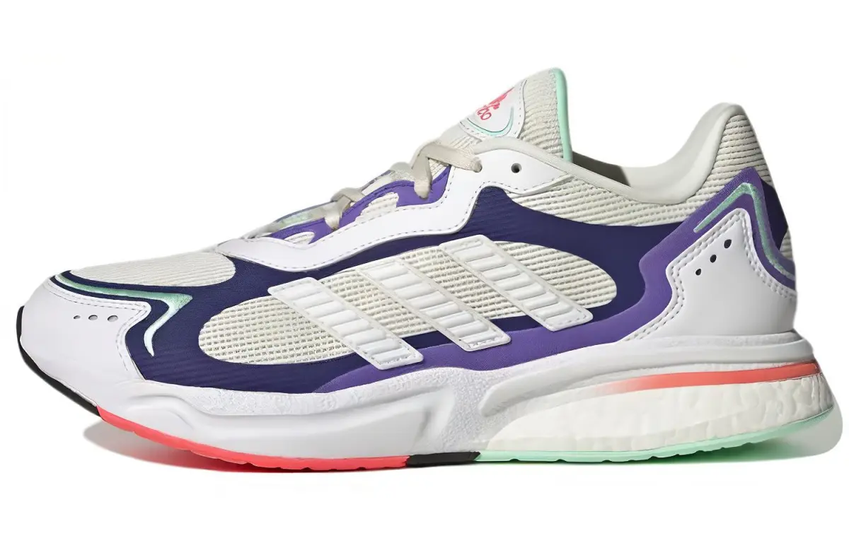 Adidas SN1997 Wear resistant Shock Absorption White Purple Women's