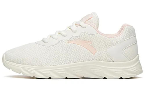 Anta Soft Sole Lightweight Low top Running Shoes Women's White Pink