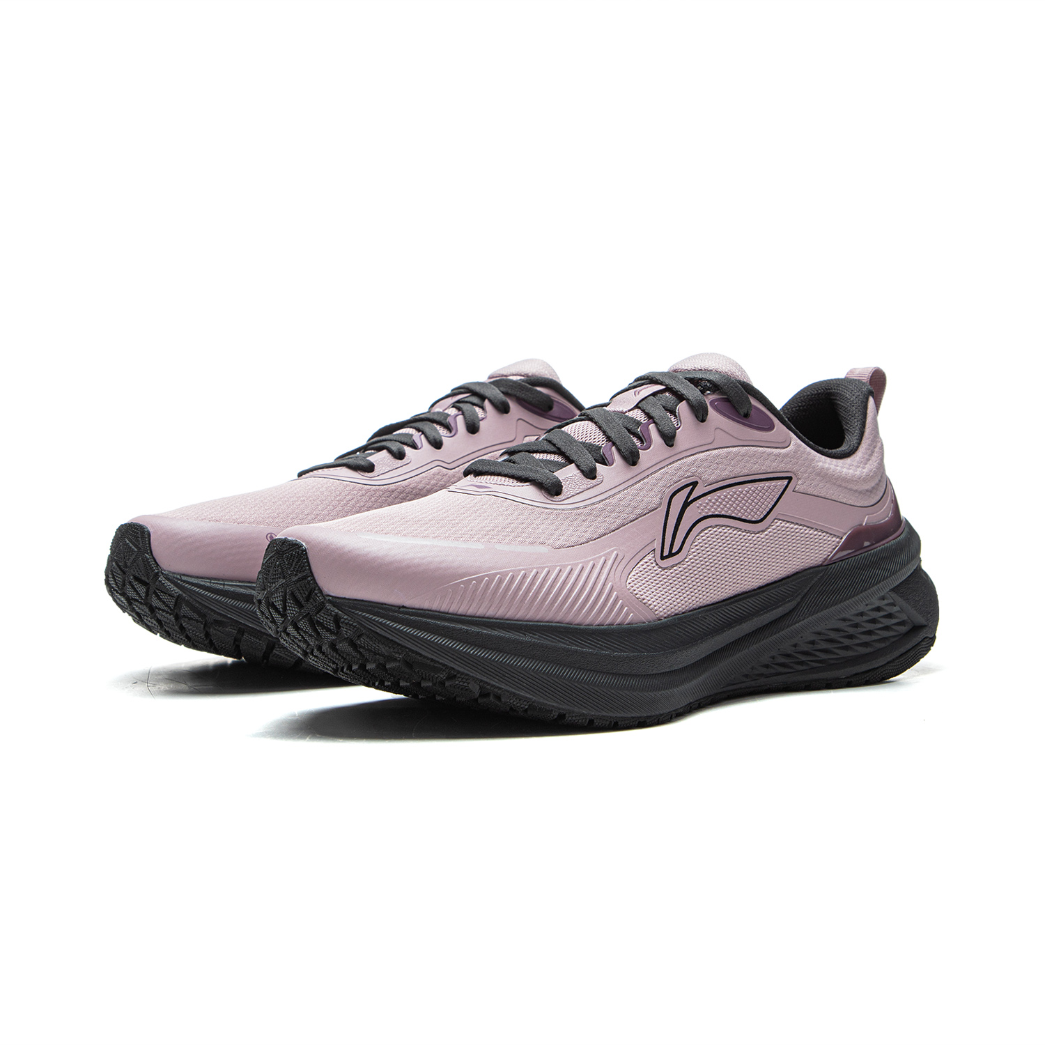 Li Ning Wuyue 3.0 Protective Edition Running Shoes Women’s Low Top Ink Gray Purple