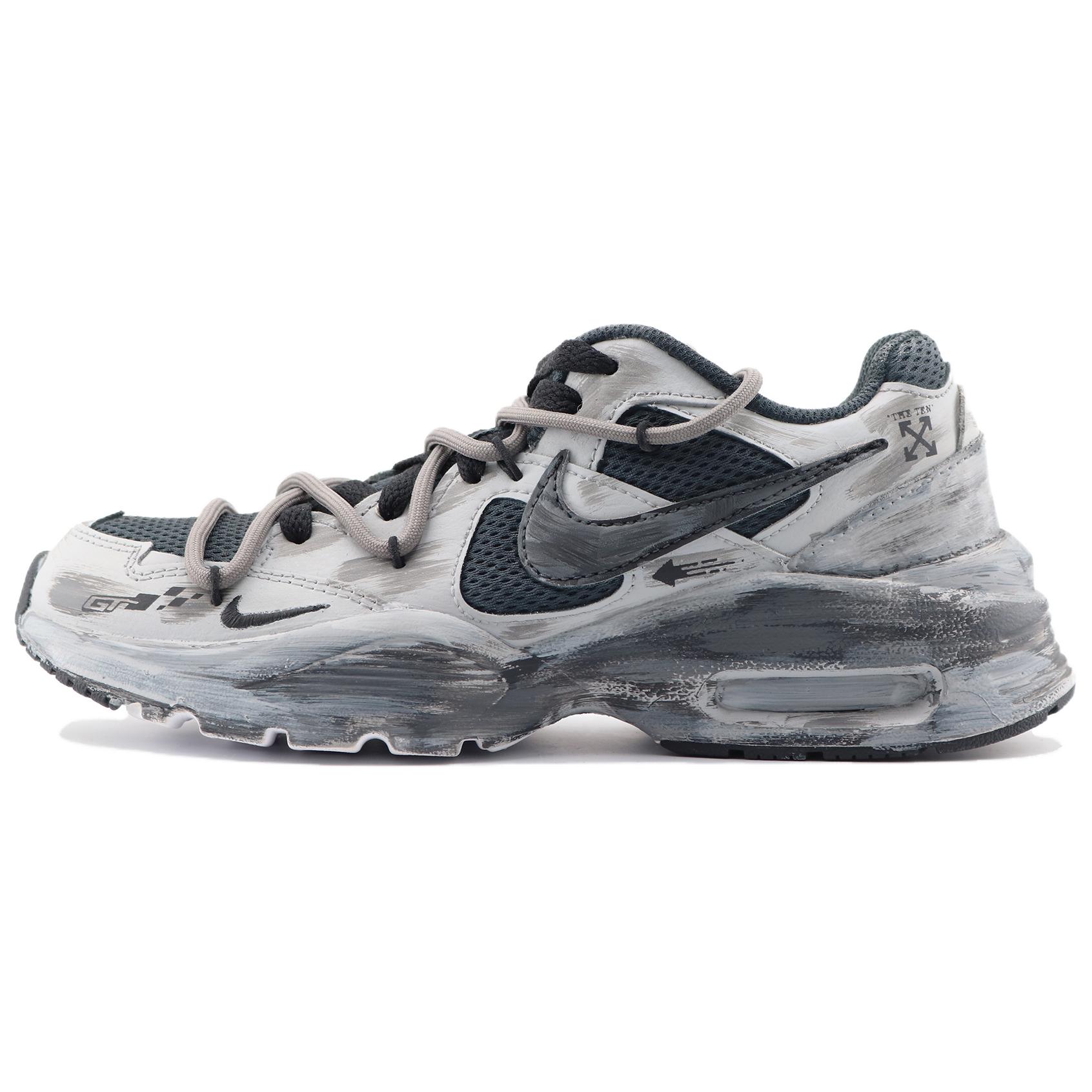 Nike Air Max Fusion Cushioning, Wear Resistant Low top Running Shoes Women’s Black Gray