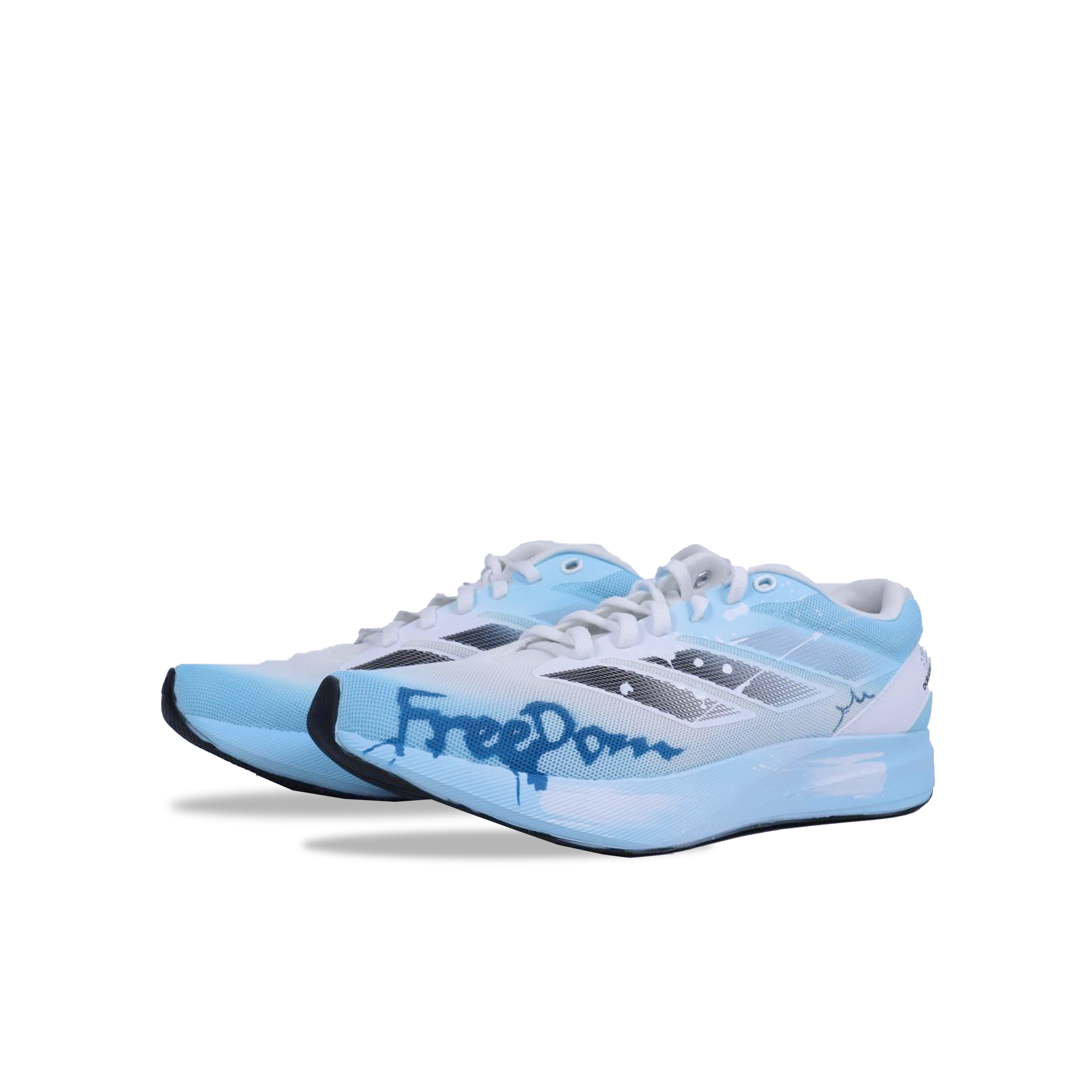 Adidas Duramo RC Mesh Cushioning, Wear Resistant Low top Casual Running Shoes Unisex White Blue