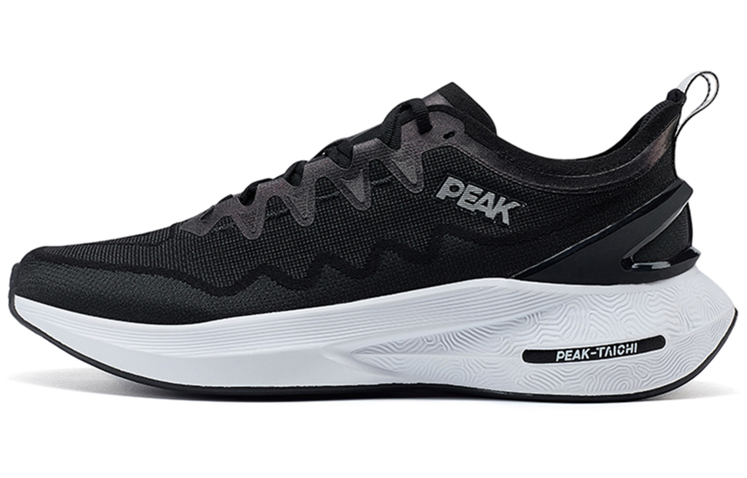 PEAK Cushioning Slip Resistant Abrasion Resistant Breathable Low top Running Shoes Men’s Black Baymax