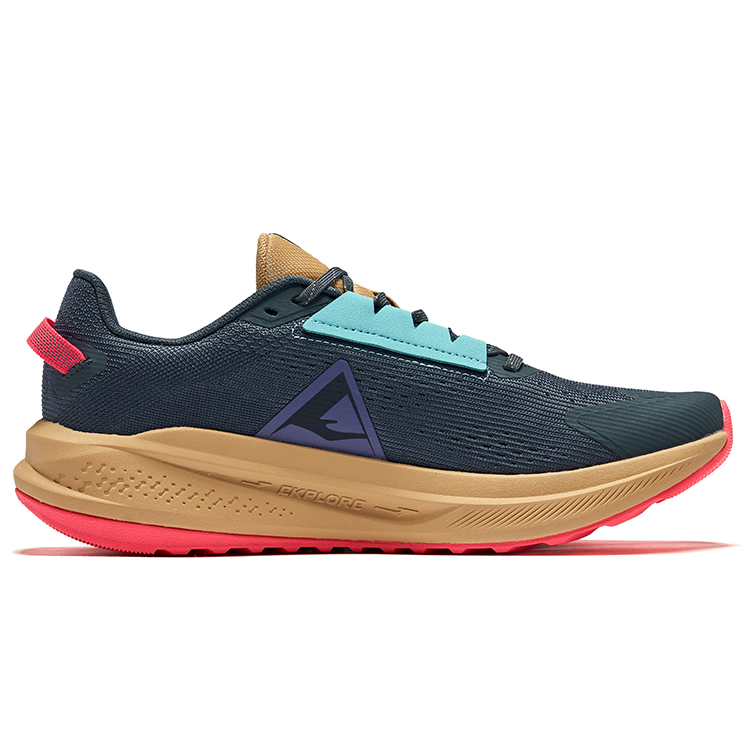 Erke Wild 2.0 Low top Jiang Rebound Technology Casual Running Shoes Men’s Copper Cyan Twilight Purple