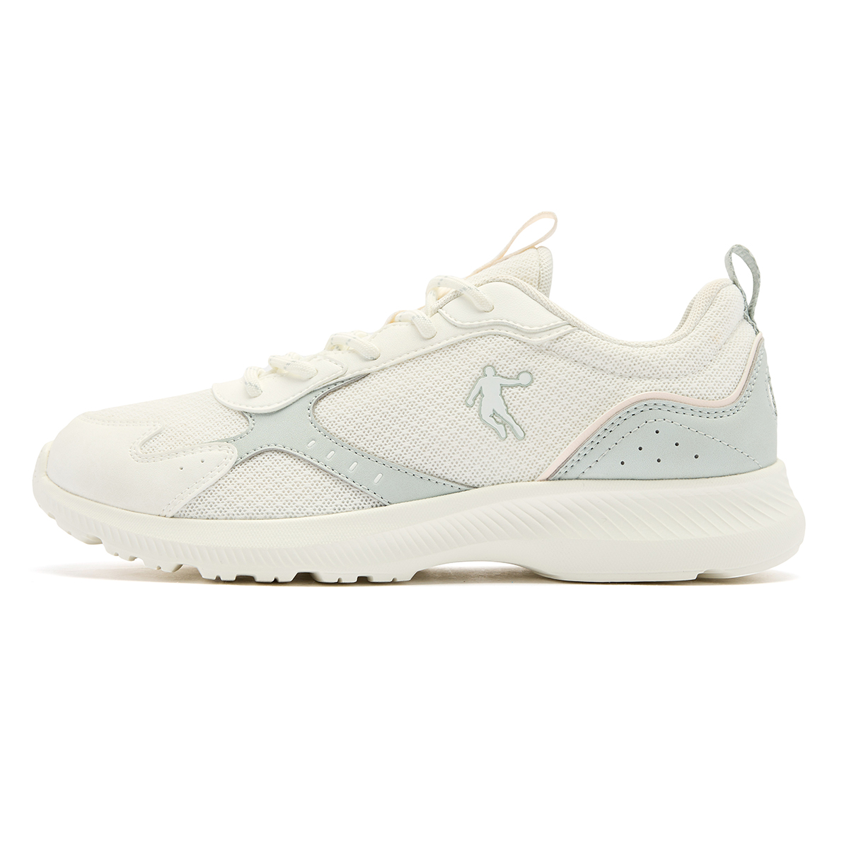 QIAODAN Slip Resistant Abrasion Resistant Low top Casual Running Shoes Women’s Beige Green