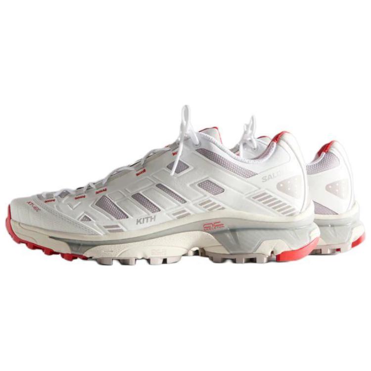 KITH x SALOMON XT 4K Low top Casual City Commuting Running Shoes Unisex White Gray