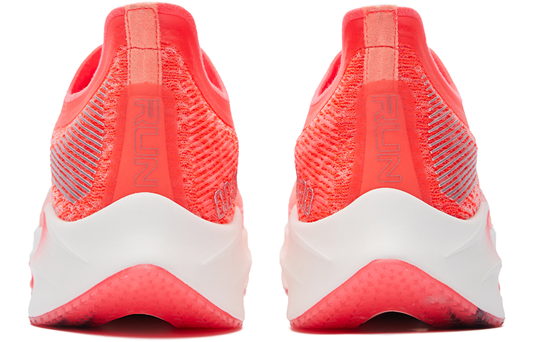 Erke Marathon Breathable And Lightweight Low top Running Shoes Men’s Neon Magenta True White