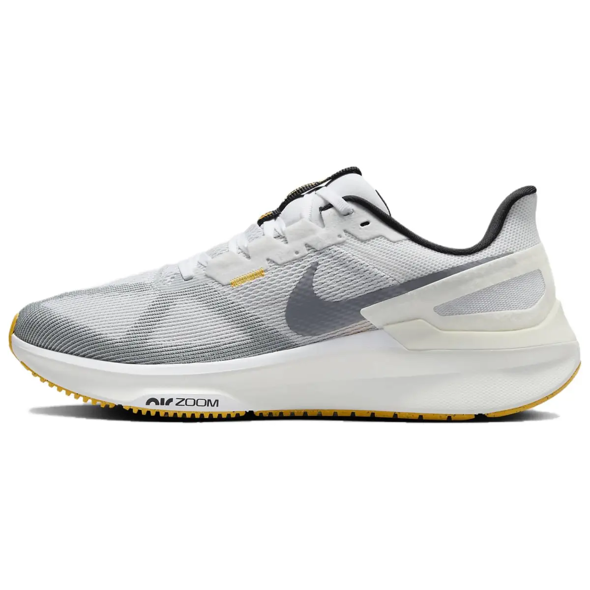 Nike Zoom Structure 25 Breathable Low top Casual Running Shoes Men's White Gray