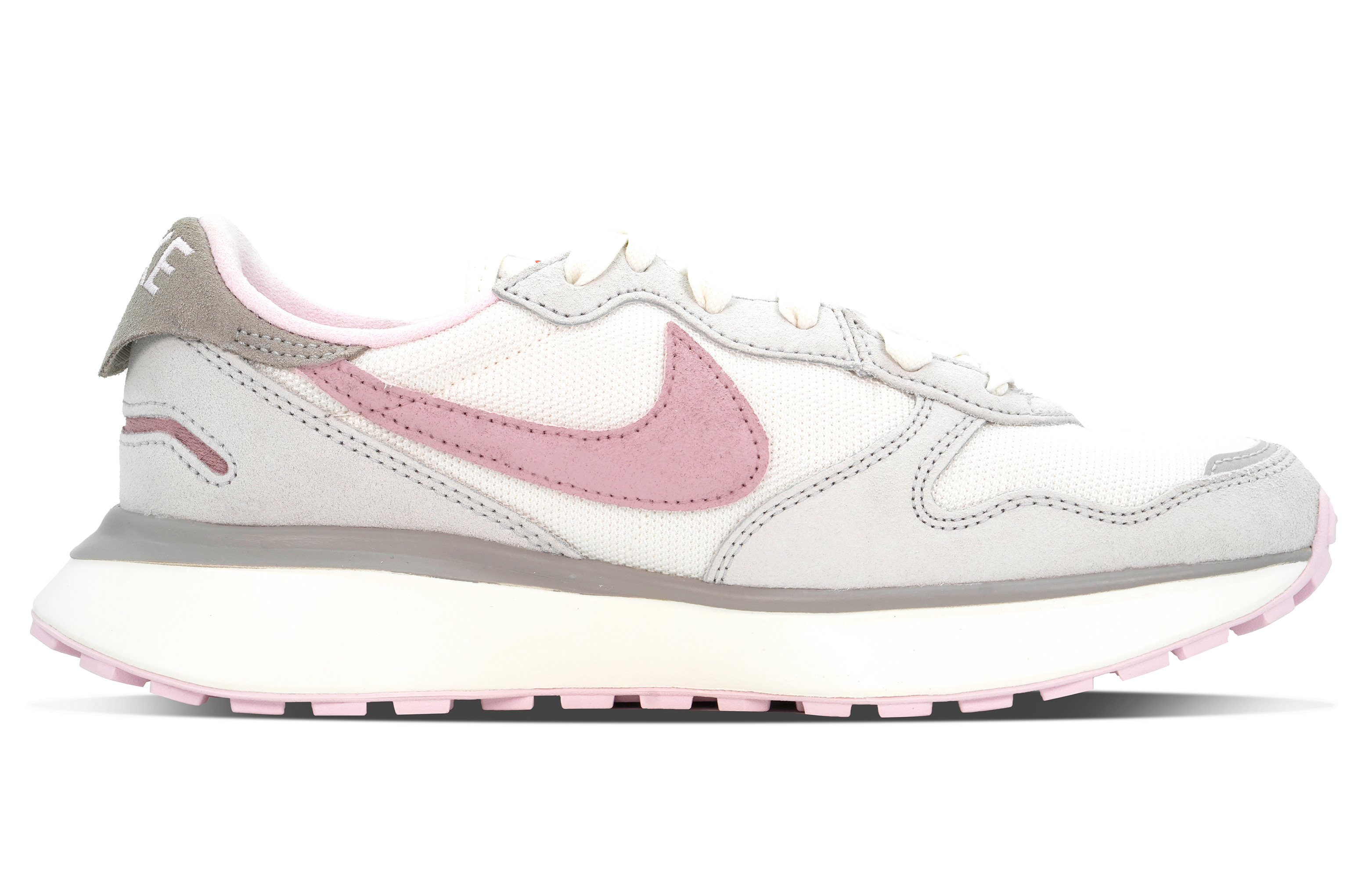 Nike Phoenix Waffle Cushioning Low top Running Shoes Women’s Gray White Pink