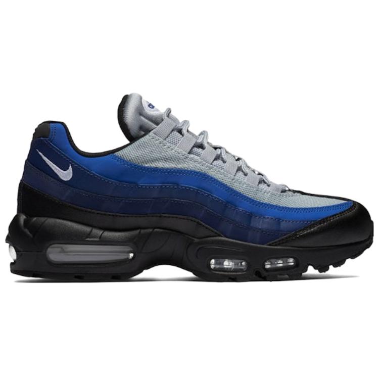 Nike Air Max 95 Abrasion Resistant Low top Running Shoes Unisex Gray Blue Black