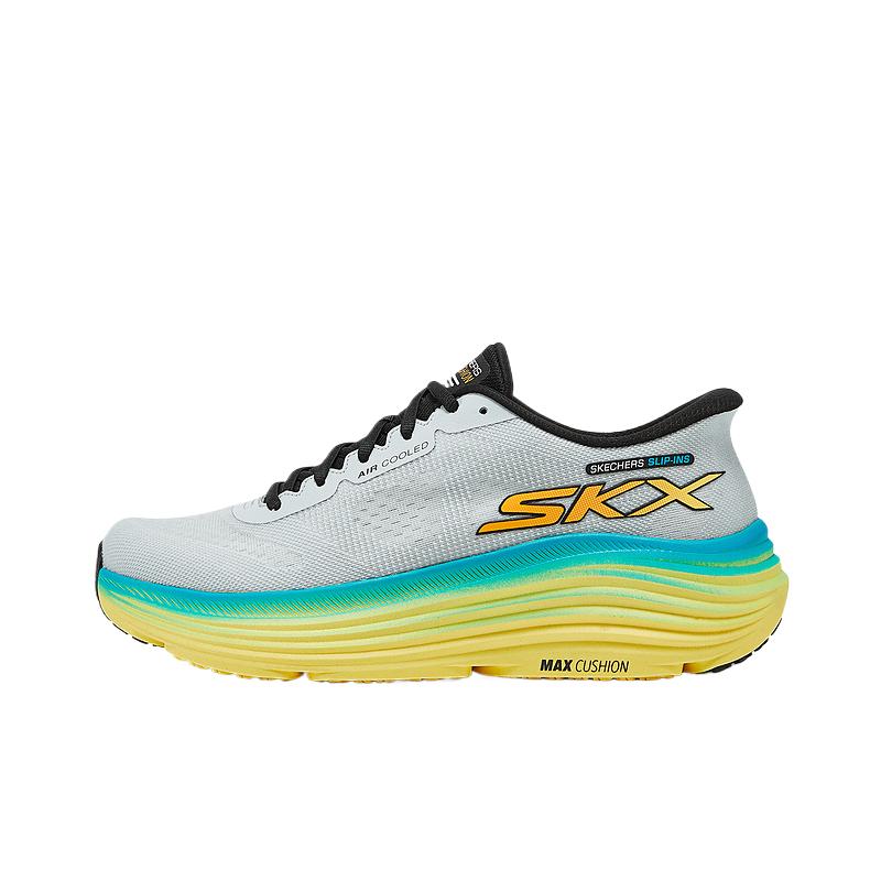Skechers MEN’S GO Comfortable Mesh Cushioning Low top Running Shoes Men’s Gray Blue