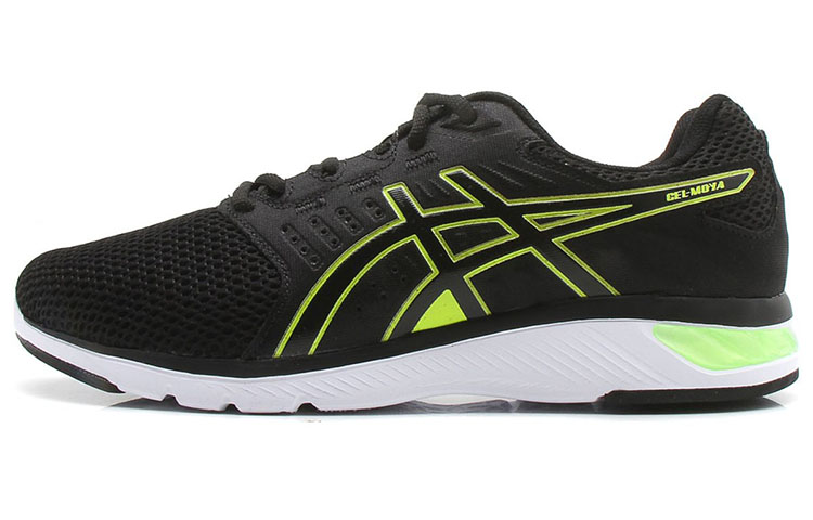 ASICS Gel moya Abrasion Resistant Low top Running Shoes Men's Black Green