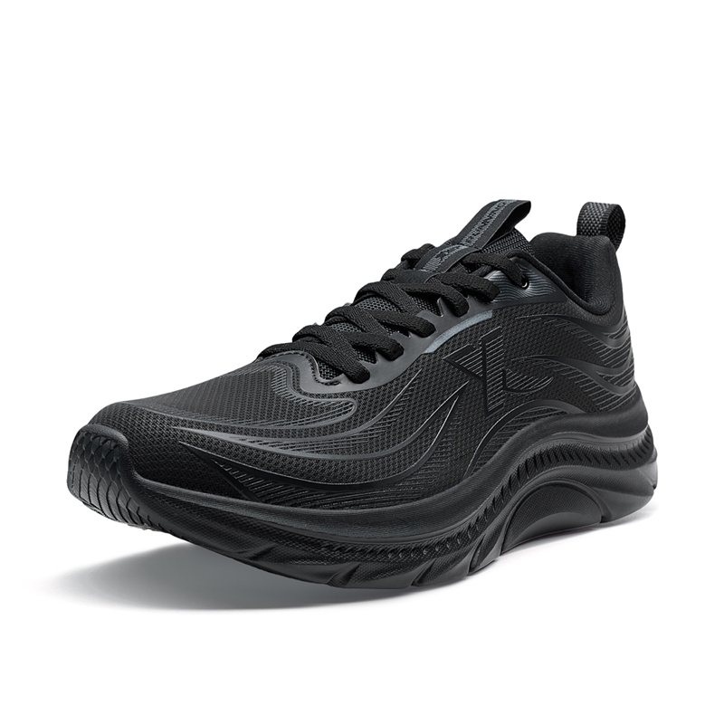 XTEP Abrasion Resistant Slip Resistant Abrasion Resistant Slip Resistant Low top Casual Running Shoes Men’s Black