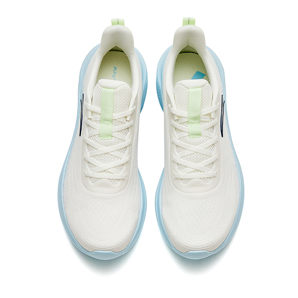 Anta Slip Resistant Abrasion Resistant Low top Casual Running Shoes Women’s White Blue