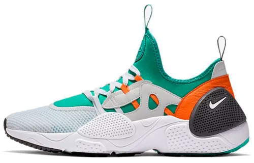 Nike Huarache E.D.G.E. TXT Wallace functional mesh fabric synthetic leather shock-absorbing, non-slip and wear-resistant low-cut casual running shoes for men and women, green and white