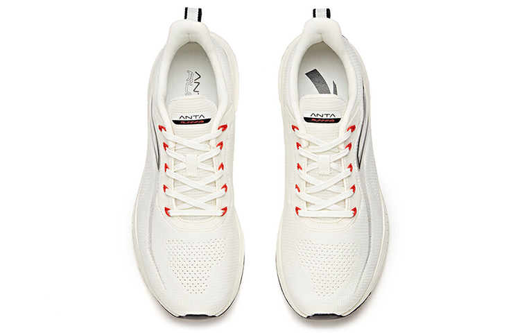 Anta Comfortable Cushioning Abrasion Resistant Breathable Low top Running Shoes Men’s White