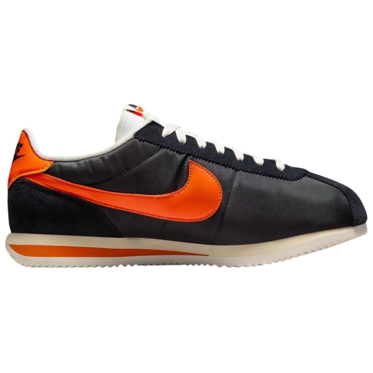Nike Cortez Txt Black Sail Safety Orange