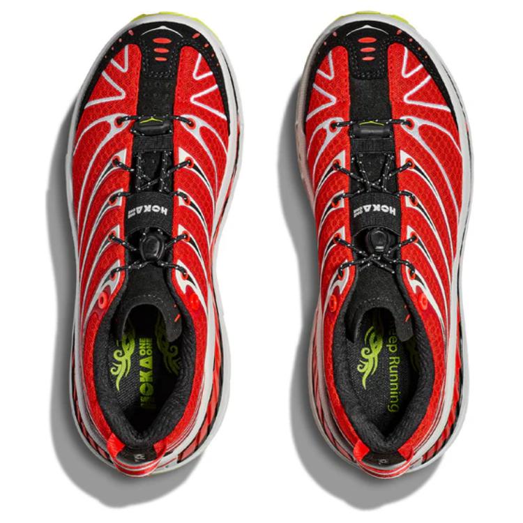 HOKA ONE ONE Stinson Evo OG Slip Resistant Abrasion Resistant Low top Running Shoes Unisex Red White Black