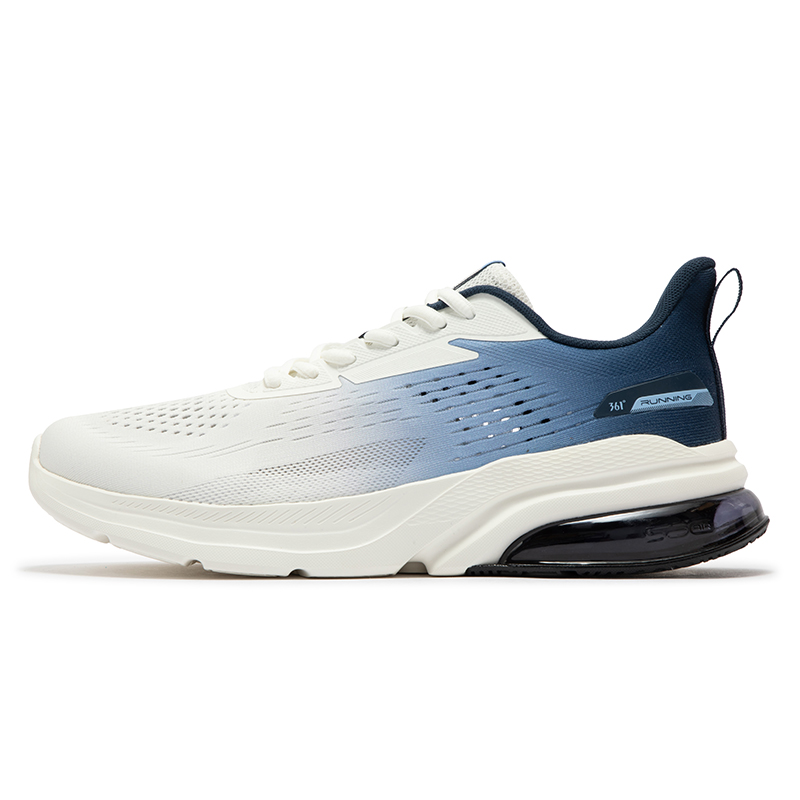 361° Style Cushioning Breathable Low top Running Shoes Men’s White Blue