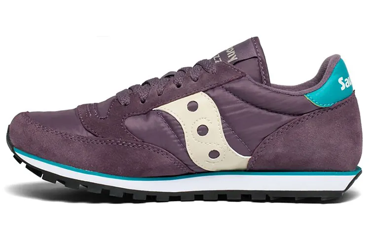 Saucony Jazz 81 Vintage Split Suede Slip Resistant Abrasion Resistant Low top Athletic Shoes Women's Purple Standard M