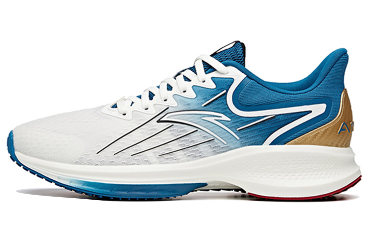 Anta Gazelle 1.0 Cushioning Slip Resistant Abrasion Resistant Breathable Low top Running Shoes Men's White Blue