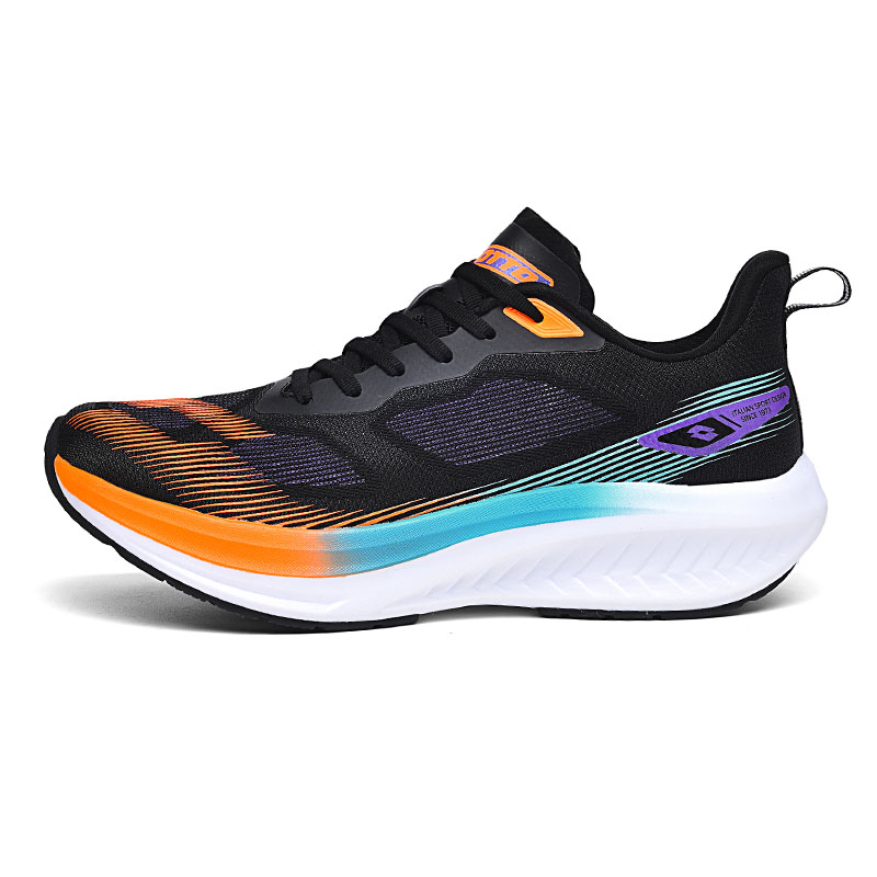 LOTTO Running Shoes Men’s Low Top Black/Orange/Blue
