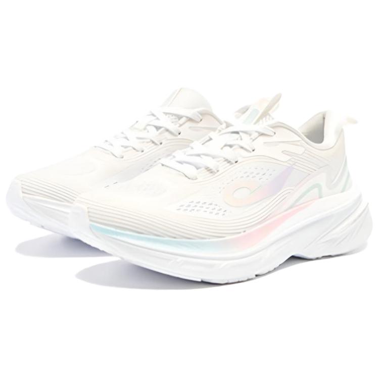 QIAODAN Slip Resistant And Breathable Low top Casual Running Shoes Women’s White
