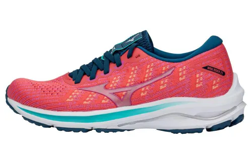 Mizuno Wave Rider 25 Waveknit 'Pink Blue White' Women's