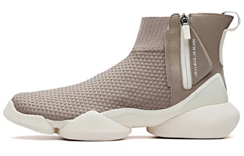 Anta Comfortable Breathable Lightweight Abrasion Resistant Coverage Slip Resistant High top Running Shoes Men's