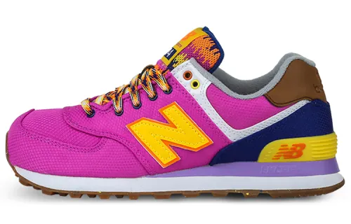 New Balance NB 574 Textile, Synthetic Leather Low top Marathon Running Shoes Women's Rose Red