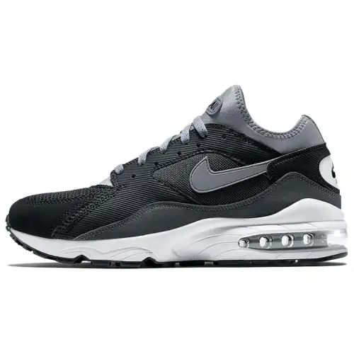 Nike Air Max 93 Low top Casual Running Shoes Unisex Blue Black