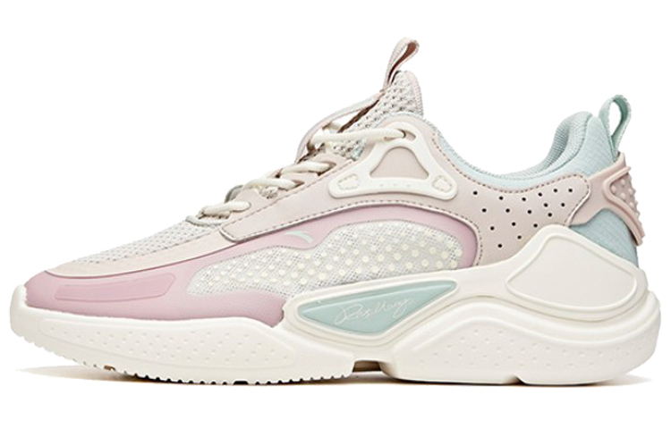 ANTA Running Shoes Women's Low Top Cyan Pink