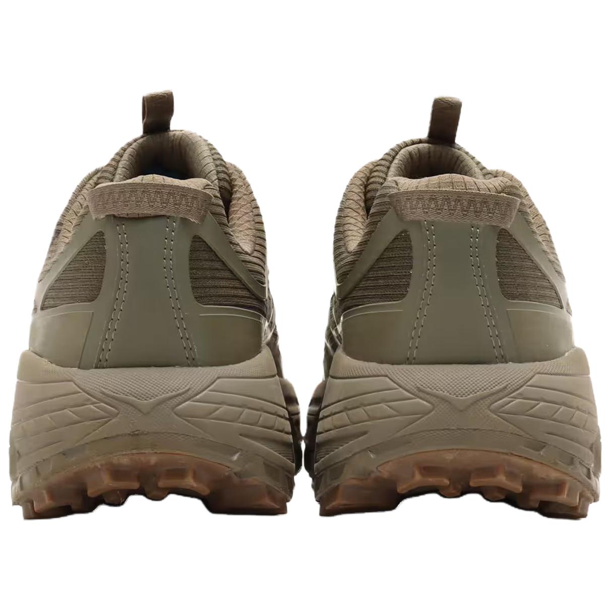 HOKA ONE ONE Mafate Three 2 Abrasion Resistant Low top Running Shoes Unisex Khaki Green