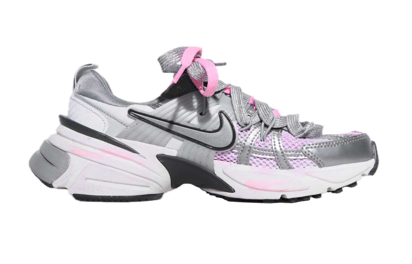 Nike V2K Run Casual Running Shoes Women’s Silver Pink