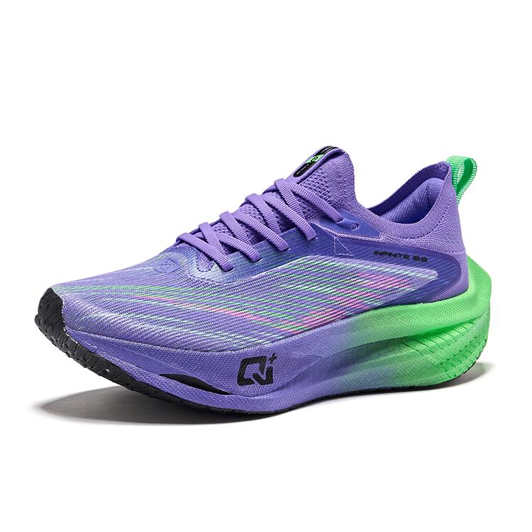 Erke Cyan Realm 2.0 Cushioning Rebound Low top Marathon Racing Training Running Shoes Women’s Aurora Purple Colorway