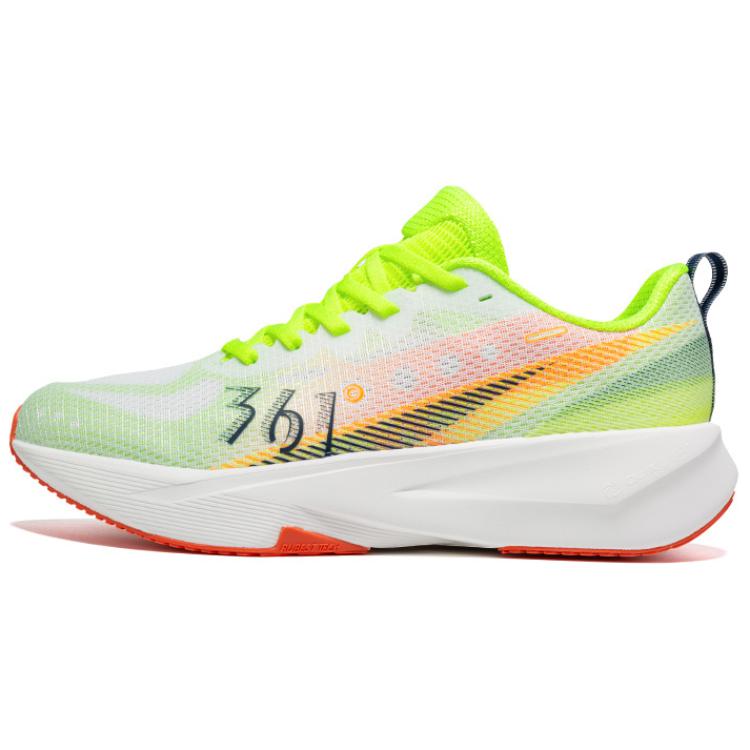 361° Abrasion Resistant Coverage Slip Resistant Low top Sprint Running Shoes Men’s Yellow Orange